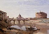 Sant Canvas Paintings - Rome - Castle Sant'Angelo